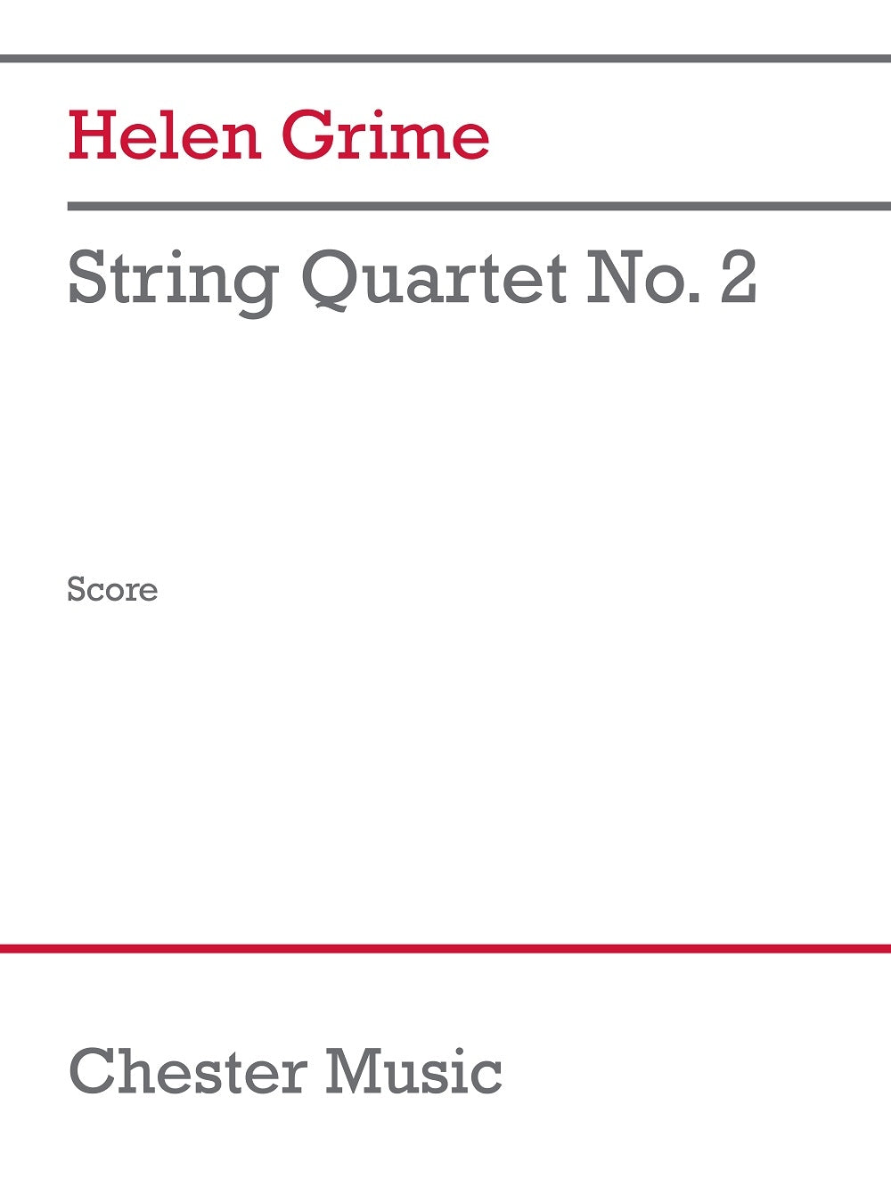 Grime: String Quartet No. 2 (Strijkkwartet)