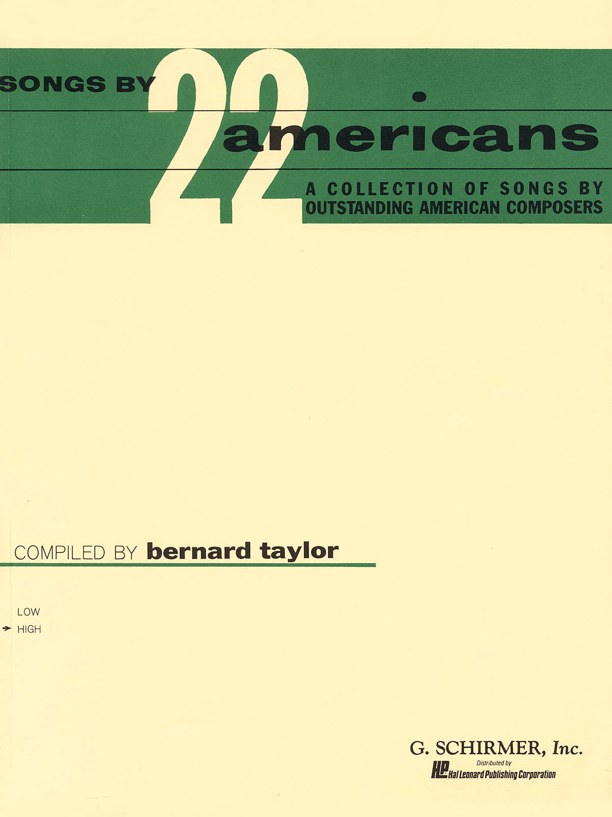 Songs by 22 Americans
