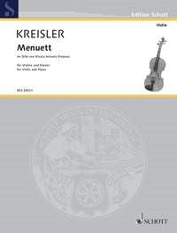 Kreisler: Menuett im Stile von Nicola Antonio Porpora Nr. 3 (Viool, Piano)
