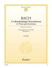Johann Sebastian Bach: 15 dreistimmige Inventionen (Piano)