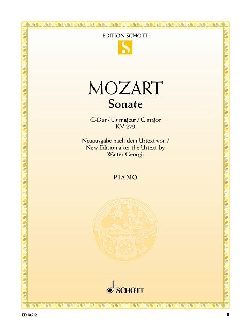Wolfgang Amadeus Mozart: Sonate C-Dur C-Dur (Piano)