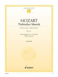 Wolfgang Amadeus Mozart: Türkischer Marsch (Piano)