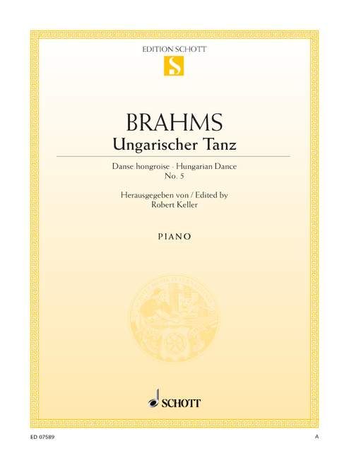 Johannes Brahms: Ungarischer Tanz Nr. 5 fis-Moll fis-Moll (Piano)