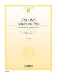 Johannes Brahms: Ungarischer Tanz Nr. 5 fis-Moll fis-Moll (Piano) afbeelding 2
