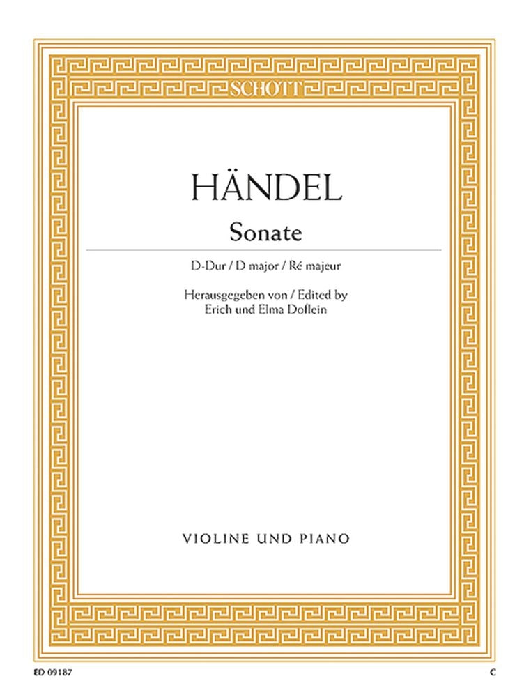 Händel: Sonate D-Dur D-Dur (Viool, Piano) afbeelding 2
