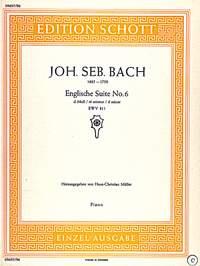 Johann Sebastian Bach: Englische Suite No. 6 d-Moll d-Moll (Piano)