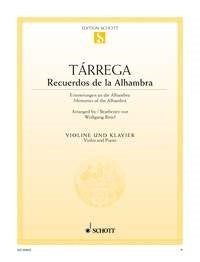 Tárrega: Recuerdos de la Alhambra (Viool, Piano)