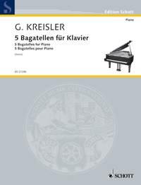 Georg Kreisler: Fünf Bagatellen (Piano)