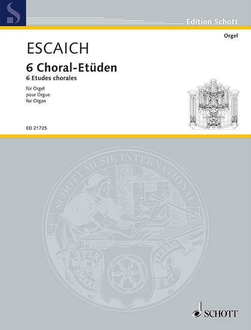 Escaich: 6 Choral-Etüden (Orgel) afbeelding 2