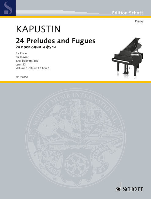 Nikolai Kapustin: 24 Preludes and Fugues op. 82 Band 1 (Piano) afbeelding 2