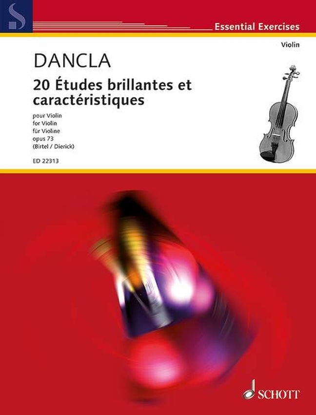 Dancla: 20 Études brillantes et caractéristiques op. 73 (Viool)