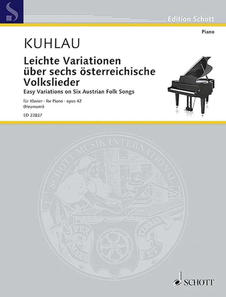 Leichte Variationen über sechs österreichische Volkslieder (Piano)