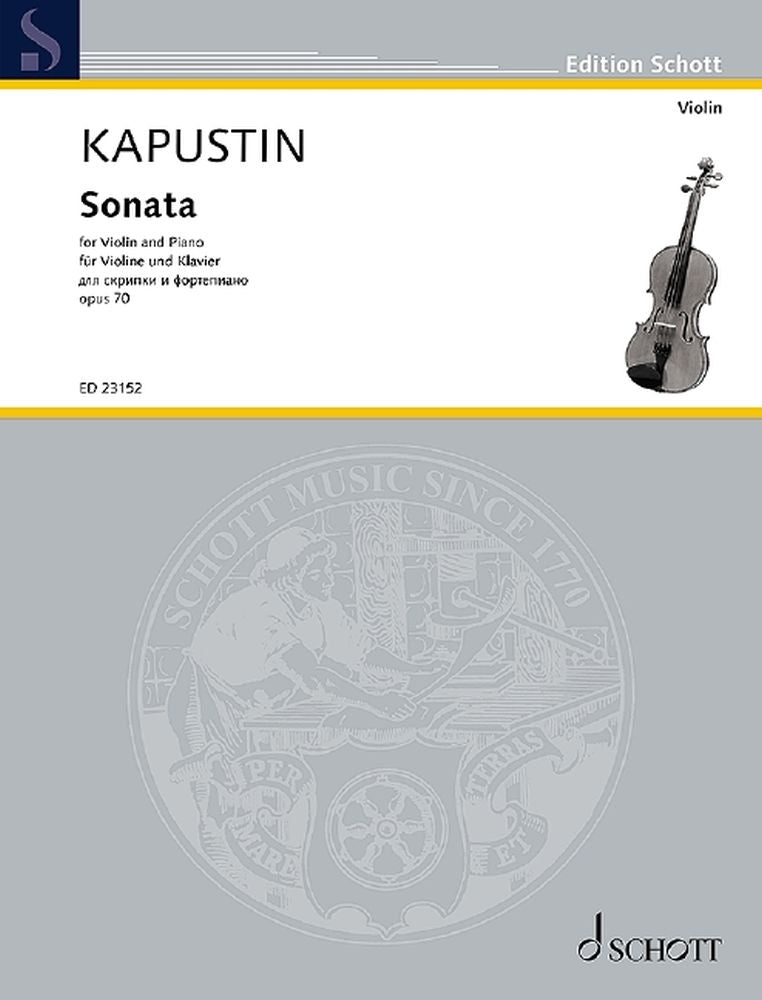 Kapustin: Sonata op. 70 (Viool, Piano)