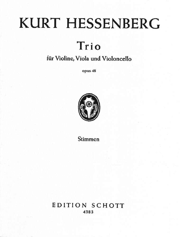 Kurt Hessenberg: Trio op. 48 (Strijktrio)