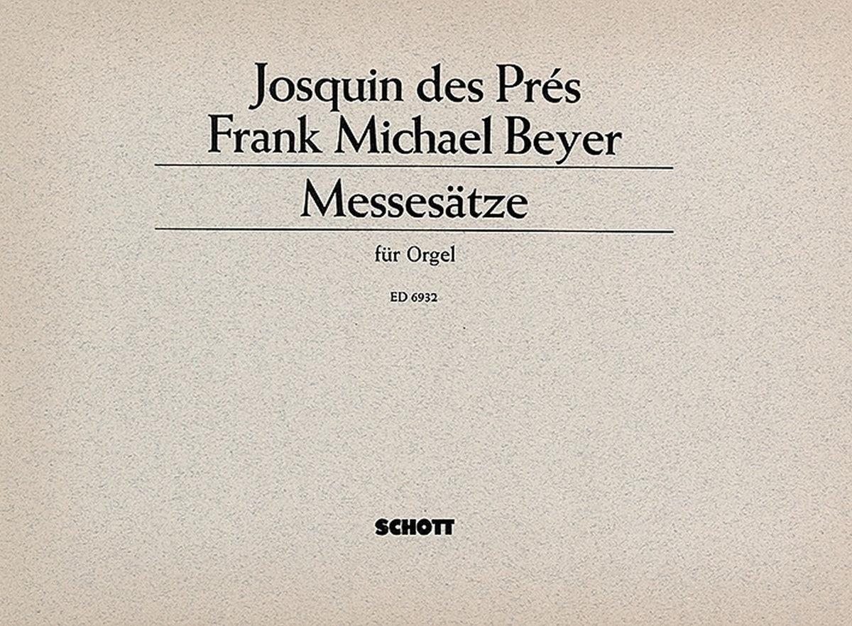 Beyer: Messesätze (Orgel) afbeelding 2