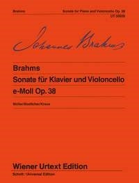 Brahms: Sonata Op. 38 E Minor (Cello, piano)
