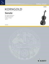 Korngold: Sonate G-Dur G-Dur op. 6 (Viool, Piano)