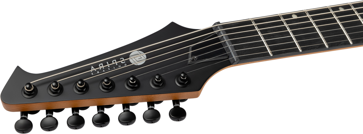 Spira Guitars S-407 MBK LH – 7-snarige elektrische gitaar – linkshandig – Zwart