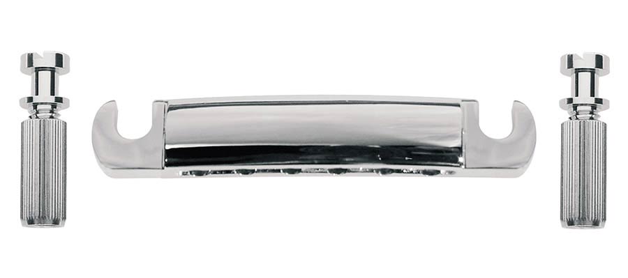 Boston T-70-C LP-model gitaarstaartstuk met studs en ankers chroom