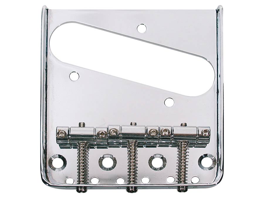 Boston T-32-C Teaser tray-style brug-staartstuk met gegroefde zadels chroom
