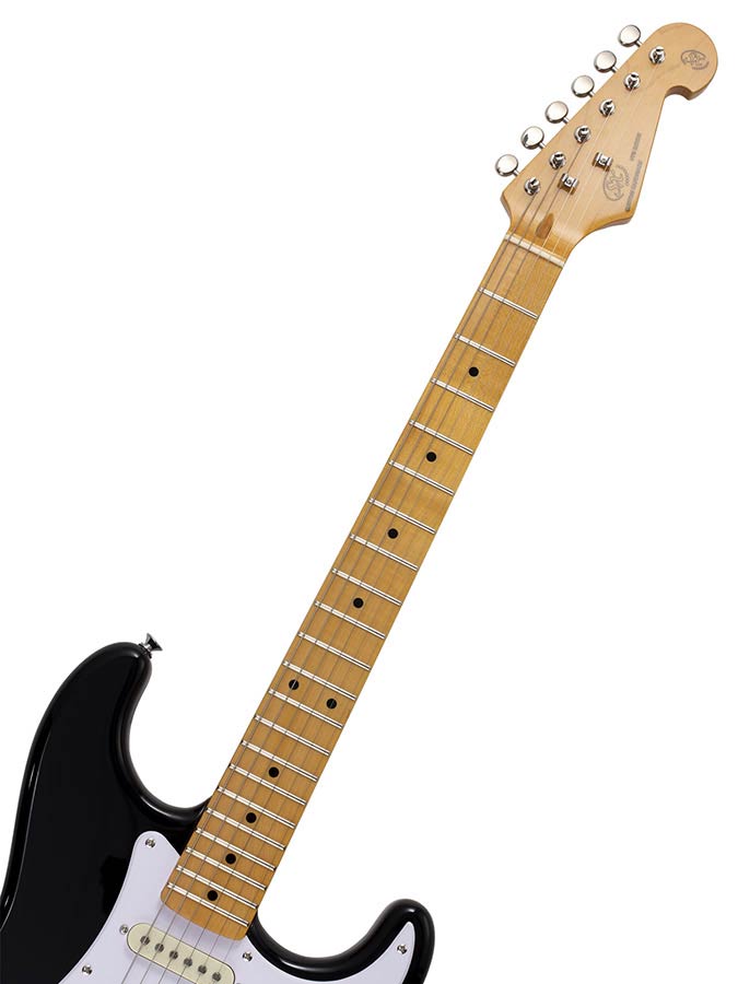 SX SST57 Electric Guitar with Bag - Black