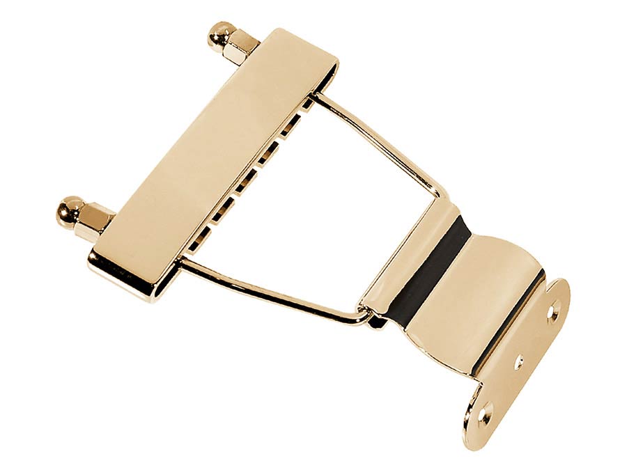 Boston T-7-G staartstuk voor semi-akoestische gitaar 31 + 67 mm goud