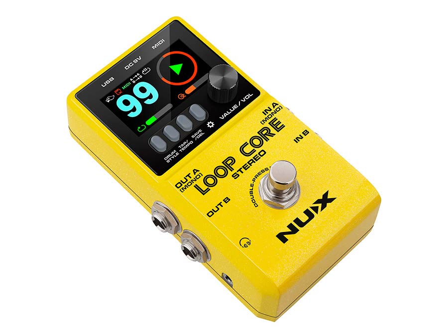 NUX LOOPCST Loop Core Stereo Digital Looper Pedal