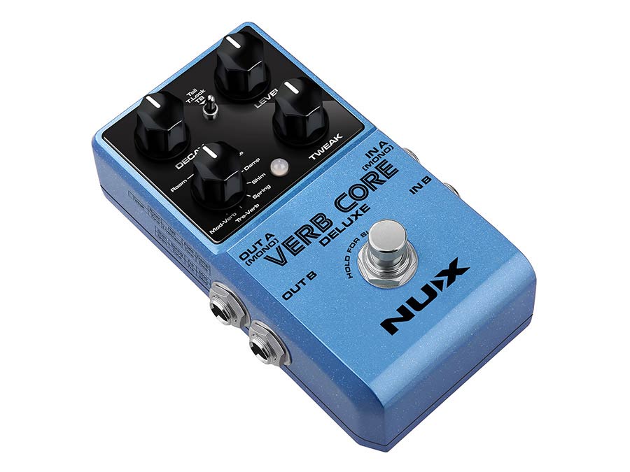 NUX Verb Core Deluxe Reverb Pedal with 8 Reverb Effects and Stereo