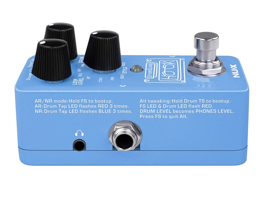 NUX Hook NDL-3 Drum & Loop Looper Pedal with Drum Machine