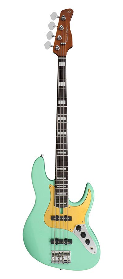 Sire Marcus Miller V5-24 passive 4-string bass guitar - mild green
