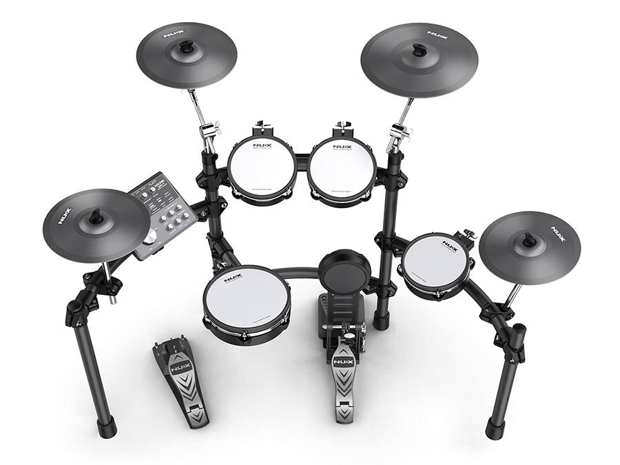 NUX DM-7X electronic drum kit with REMO mesh heads and Bluetooth
