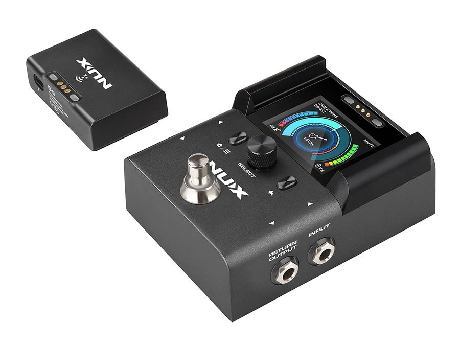 NUX B-8 professional 2.4 GHz wireless guitar system with DI, tuner and boost
