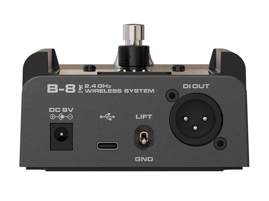 NUX B-8 professional 2.4 GHz wireless guitar system with DI, tuner and boost