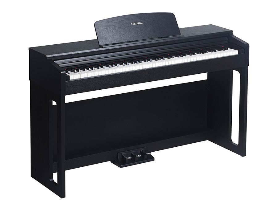 Medeli UP82/BK Digital Piano with 88 Weighted Keys – Black Satin