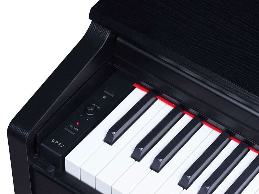 Medeli UP82/BK Digital Piano with 88 Weighted Keys – Black Satin