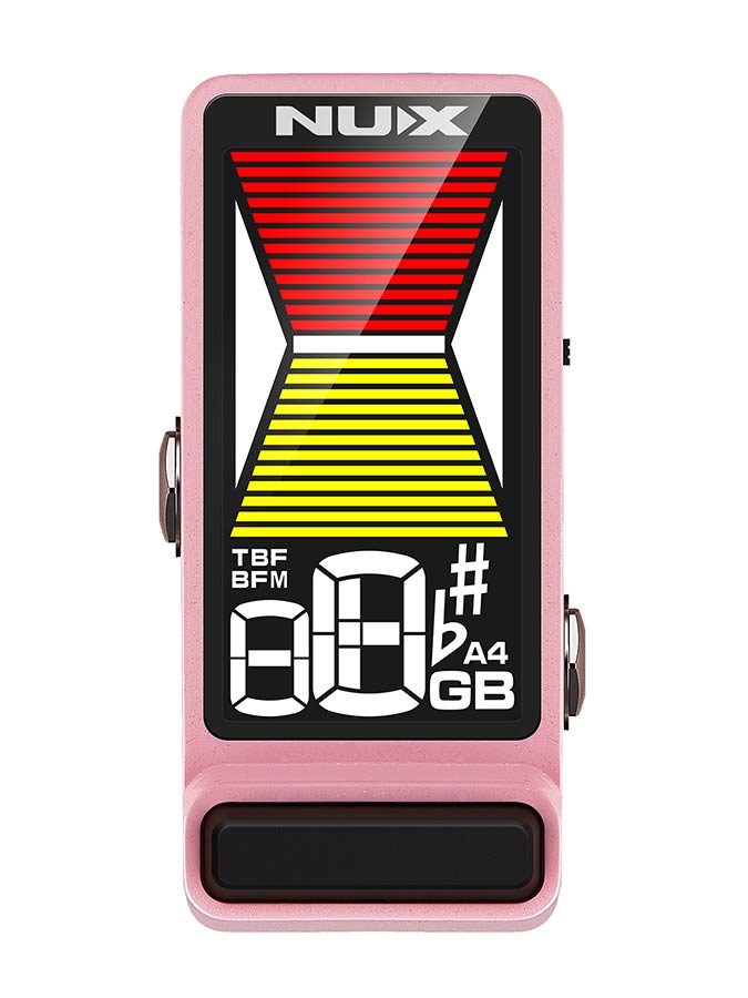 NUX NTU-3MK2PK Flow Tune MKII Tuner Pedal for Guitar and Bass (Pink)