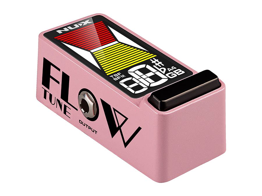 NUX NTU-3MK2PK Flow Tune MKII Tuner Pedal for Guitar and Bass (Pink)