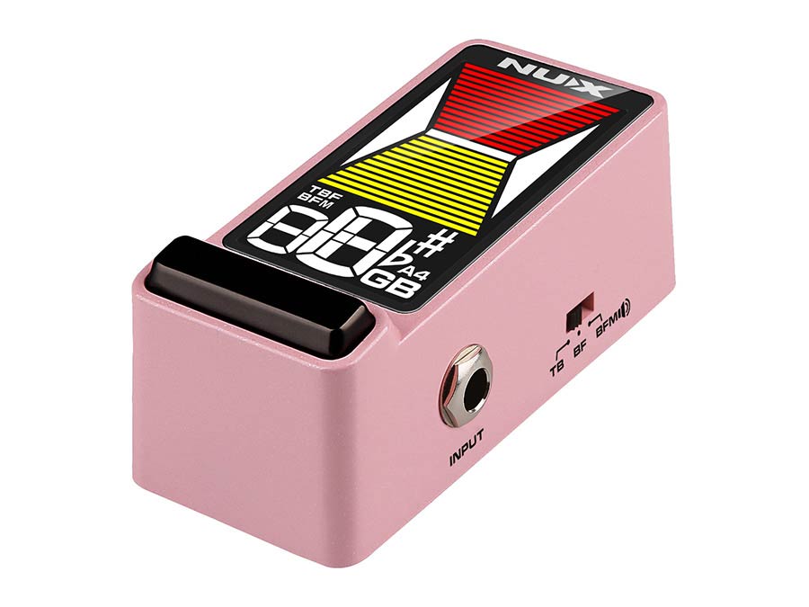 NUX NTU-3MK2PK Flow Tune MKII Tuner Pedal for Guitar and Bass (Pink)
