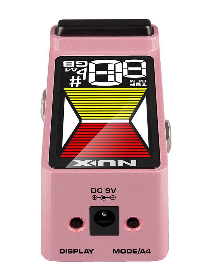 NUX NTU-3MK2PK Flow Tune MKII Tuner Pedal for Guitar and Bass (Pink)