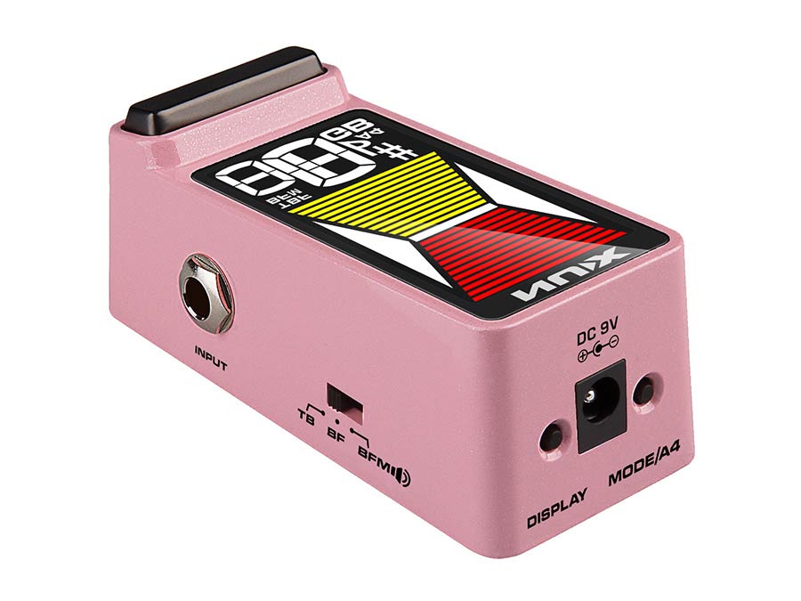NUX NTU-3MK2PK Flow Tune MKII Tuner Pedal for Guitar and Bass (Pink)