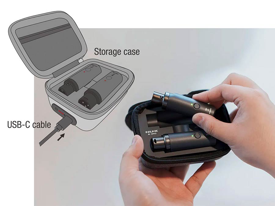 NUX B-3RC Wireless Microphone System