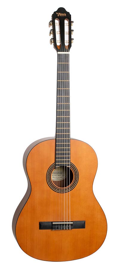 Valencia VC204HL Classical Guitar 4/4 Left-Handed with Hybrid Neck – Antique Natural