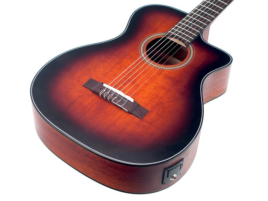 Valencia VA434CECSB Electro-acoustic nylon-string auditorium guitar 4/4 – Classic Sunburst