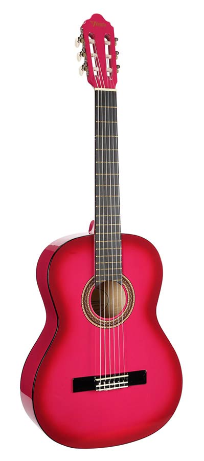 Valencia VC104PKS Classical Guitar 4/4 – Pink Sunburst