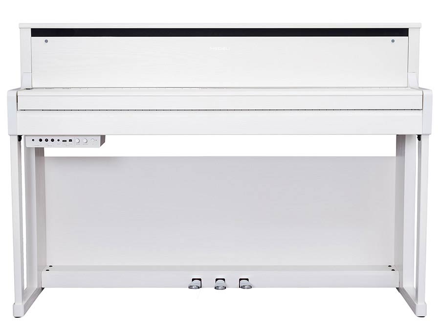Medeli UP605/WH digital piano with wooden G3PW keyboard – white satin