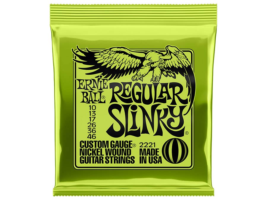 Ernie Ball 2221 Regular Slinky Electric Guitar Strings - 010-046