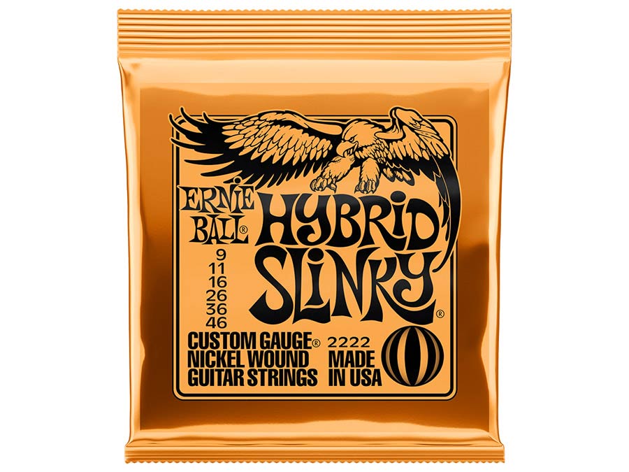 Ernie Ball 2222 Hybrid Slinky Electric Guitar Strings – 009-046