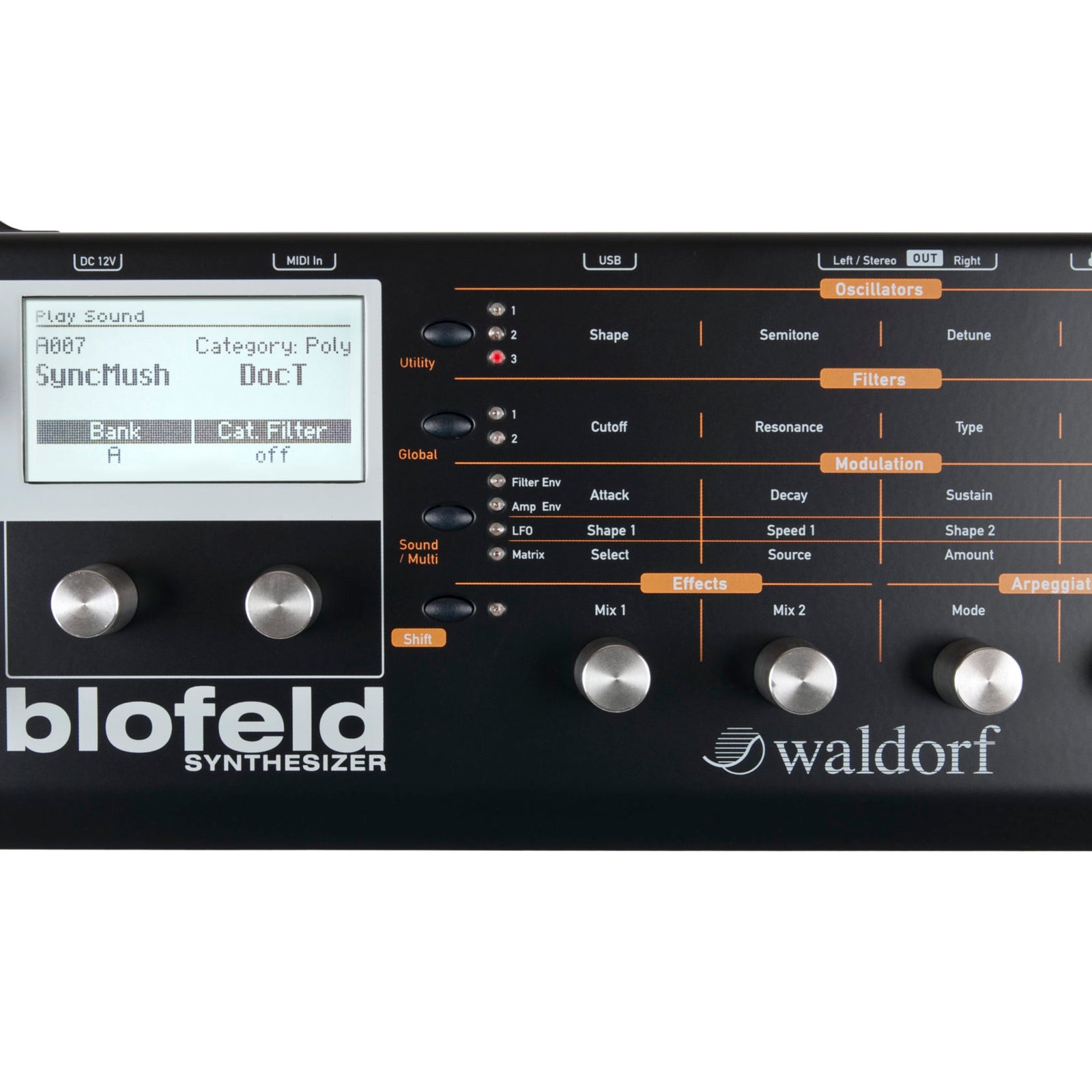 Waldorf – BLOFELD-BLACK – Desktop Synthesizer