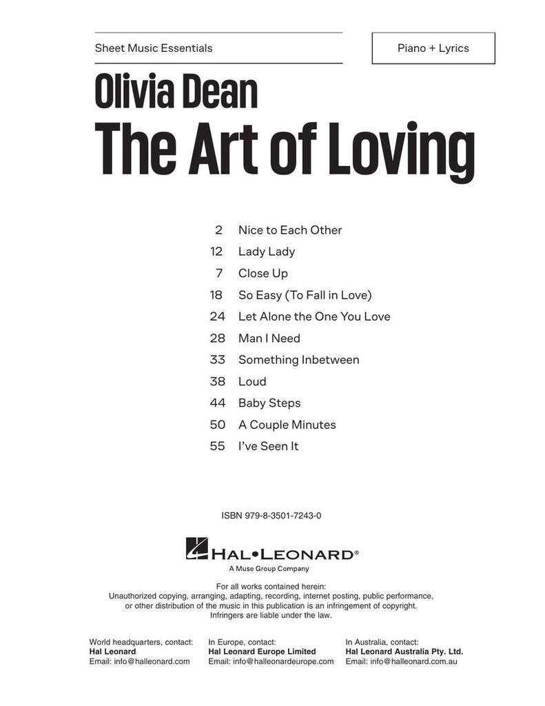 Olivia Dean: The Art of Loving