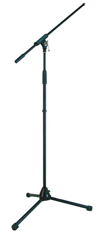 microphone stand with boom max height 165cm, black
